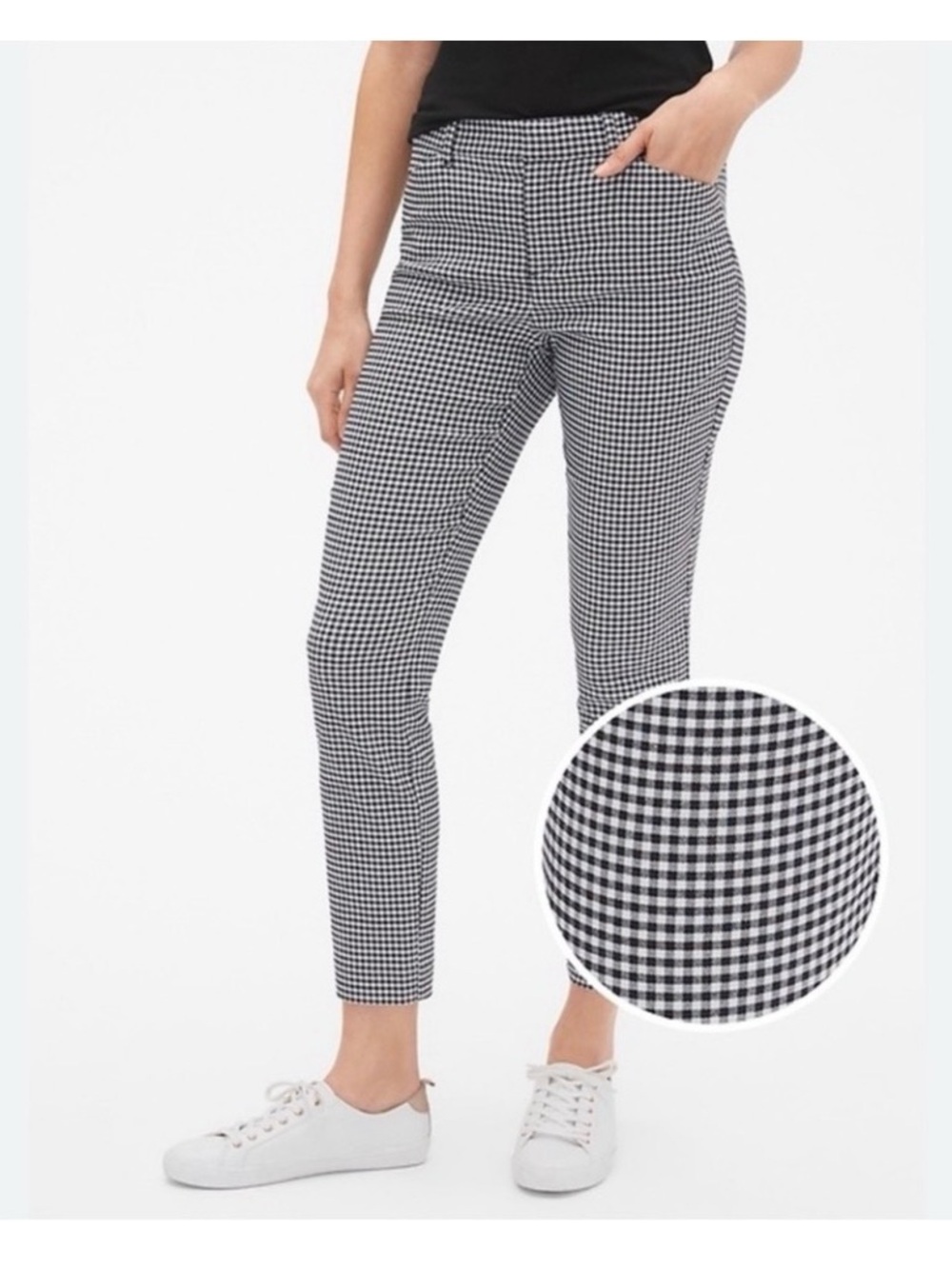 Gap Signature Skinny Ankle Gingham Pant 8